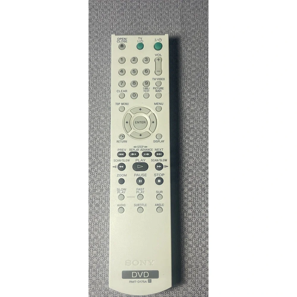 SONY DVD Remote Control RMT-D175A - Tested/Working